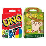 Kit Jogos De Cartas Baralho Uno + Mico Originais Copag