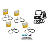 Kit Junta Compressor Douat 10 Cd 2v 4 Pistão + 4 Jg De Aneis