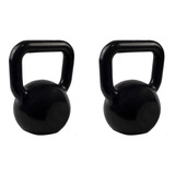 Kit Kettlebells Emborrachados 4kg 6kg Musculação E Academia