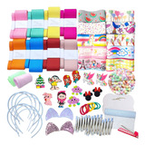 Kit Laçeira Iniciante De Fitas Materiais P/ Laços 85 Itens 