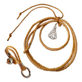 Kit Laço Retrovisor + Chaveiro Couro Cru Nossa Senhora 