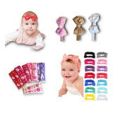 Kit Laços Faixas De Cabelo Bebê Menina Turbante Rn Faixinha