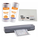 Kit Laminadora Aurora A3 + Bopp A4 + Bopp A3 Fosco 110v