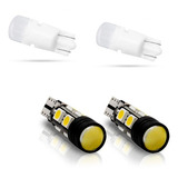 Kit Lampada De Lanterna T10 3 Leds Cree + Super Led Canbus 