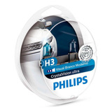 Kit Lâmpada H3 Philips Super Branca