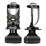 Kit Lâmpada H4 Ultra Led Laser Mini Projetor Canhão Tiger