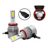 Kit Lâmpada Led Carro 6000k 6400 Lm H11 Super Branca Xenon