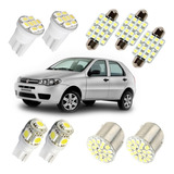 Kit Lâmpada Led Palio G1 G2 G3 Luz Pingo Teto Placa Ré Xenon