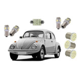 Kit Lampada Leds Vw Fusca 1974/1994 Teto Placa Ré Farolete