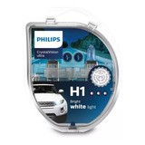 Kit Lâmpada Philips Crystal Vision Ultra H1 55w-12v 4300k