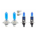 Kit Lâmpada Super Branca H1 + H7 Tipo Xenon 8500k +pingo Le