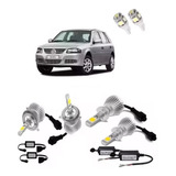 Kit Lampada Super Led Farol E Milha Gol G2 G3 G4 6000k