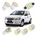 Kit Lampadas Led Celta Prisma Luz Teto Placa Ré Torpedo