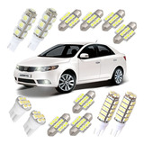 Kit Lampadas Led Cerato Kia Placa Teto Torpedo Porta Malas