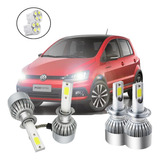 Kit Lâmpadas Led Farol Alto E Baixo Fox 2013 2014 Xenon C6