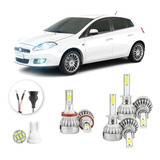 Kit Lampadas Led Fiat Bravo 2010 A 2014 H1 H11 20000lm