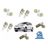 Kit Lampadas Led Ford New Fiesta Hatch Pingo Teto Placa Re
