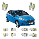 Kit Lampadas Led Ford New Fiesta Hatch Pingo Teto Placa Re