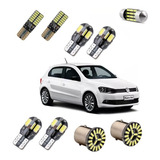 Kit Lampadas Led Premium Gol Voyage G4 G5 G6 G7 Teto Placa