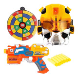 Kit Lançador Arma Nerf + Dardos