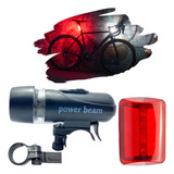 Kit Lanterna Bike Sinalizador Farol Led