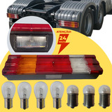 Kit Lanterna Traseira L/e C/vigia+lâmpada 24v Mb Axor/actros