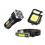 Kit Lanternas De Led De Cabeça De Chaveiro E Super Led