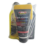 Kit Lava Carro Moto Shampoo Pretinho Silicone Automotivo