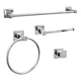 Kit Lavabo Acessorio Inox Cromado De