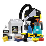 Kit Lavagem De Estofados Em Geral Carro Sofa + Aspirador P38