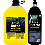 Kit Lavagem Shampoo Lava Autos Pneu