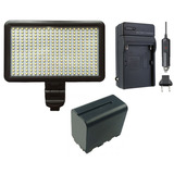 Kit Led-300 + Bateria Np-f950 + Carregador 3200k -5500k Nfe