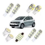 Kit Led Vw Fox G2 Placa Farol Teto Ré Branca Luz Xenon Pingo