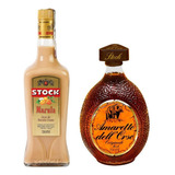 Kit Licor Amaretto Dell Orso 700ml + Licor Marula Stock 720m
