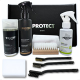 Kit Limpa Calçados, Impermeabiliza + Tira Chulé + Escova