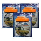 Kit Limpa Lente Cleaner Limpeza Dvd/cd/blu-ray/game - 3 Unid