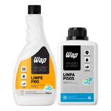Kit Limpa Pisos Porcelanato Wap 1 Litro + Limpe Pro 500ml