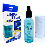 Kit Limpa Tela 120ml Com Flanela Microfibra Start