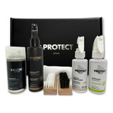 Kit Limpa Tênis + Impermeabiliza + Renova Camurça Tira Chulé