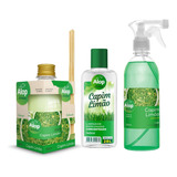 Kit Limpador Capim + Spray De Ambiente 500ml + Difusor 250ml