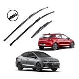 Kit Limpador De Parabrisa Silicone Chuva Hb20 2020 A 2023
