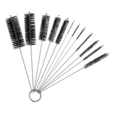 Kit Limpeza Arma Revolver Cano Curto Escova Vareta 10 Peças