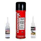 Kit Limpeza Armas Corrosion X Lubrificantes + Solvente + Nf
