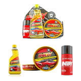 Kit Limpeza Automotiva - Lava Auto, Cera E Óleo De Silicone 
