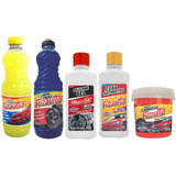 Kit Limpeza Automotiva Fuzetto - Cera, Pretinho E Shampoo