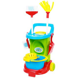 Kit Limpeza Infantil Vassoura Rodo Pá Balde Mobi Car - Usual
