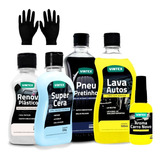 Kit Limpeza Lavagem Automotiva Shampoo Pretinho