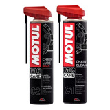 Kit Limpeza Lubrificação Correntes Motos Estrada Motul C1 C2