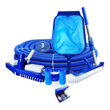 Kit Limpeza Para Piscinas Mang 3 Mt + Cabo + Estojo Teste