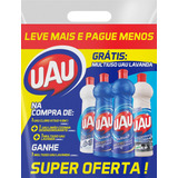 Kit Limpeza Uau 4x500ml Leve+ Pague- Multiuso+cloro+cozinha